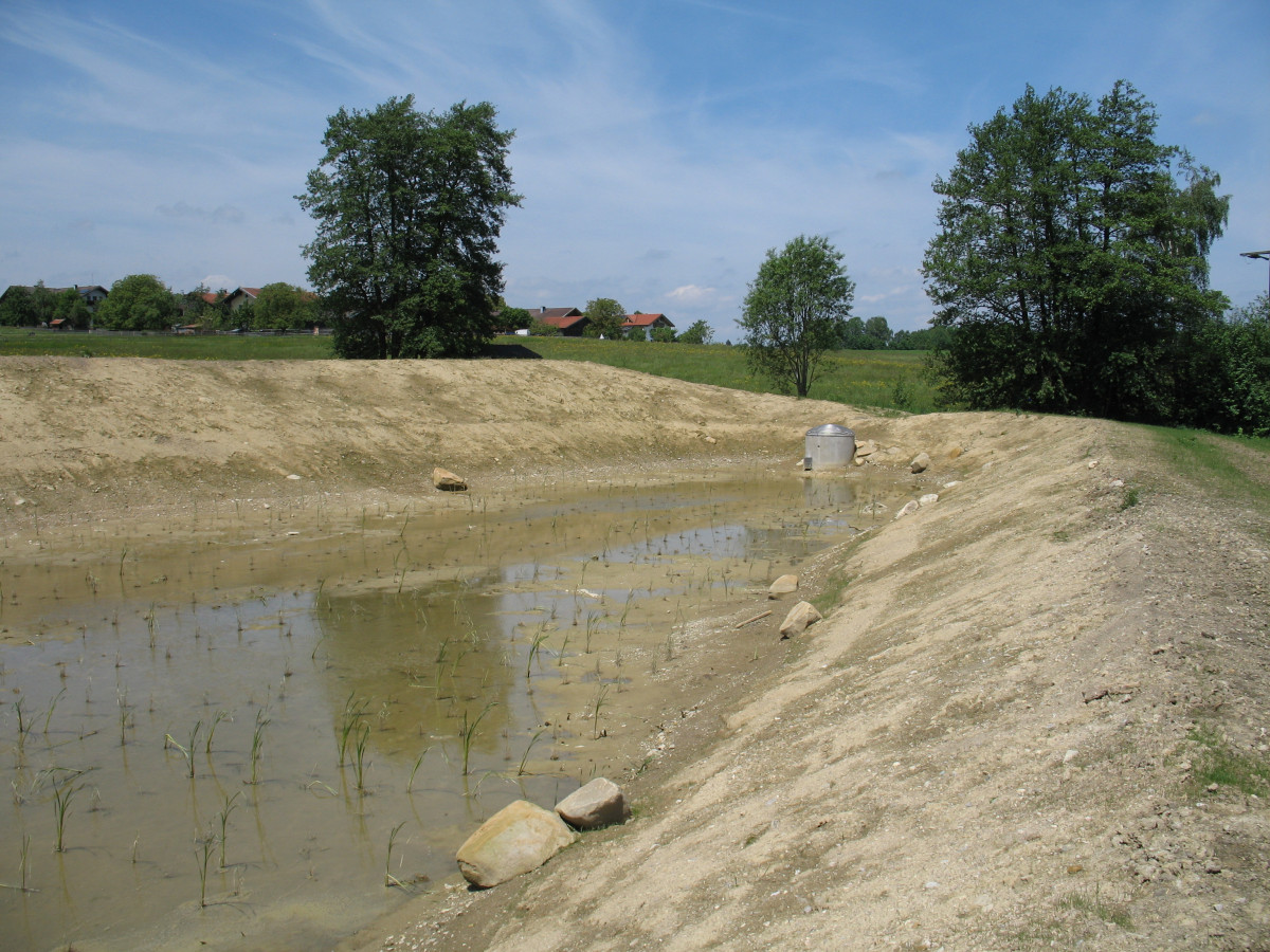 Das untere Becken nach Baufertigstellung