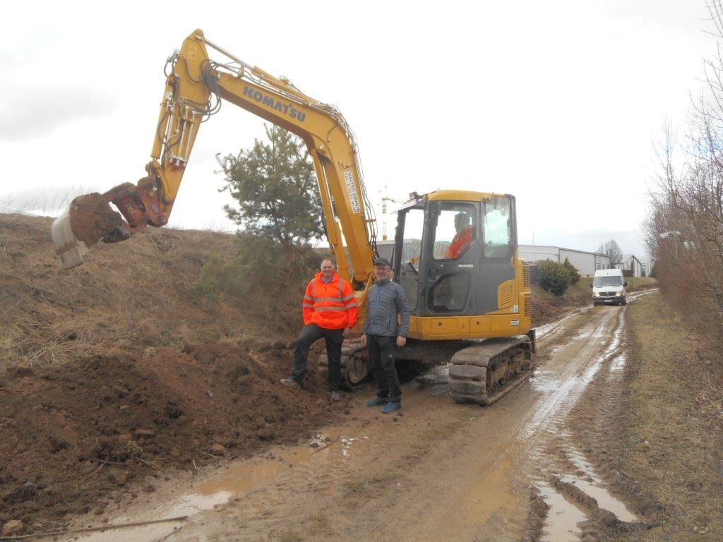 Bagger im Einsatz