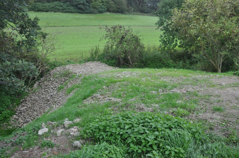 eine von vier Querverbauungen im Trockengraben Bärnpoint.