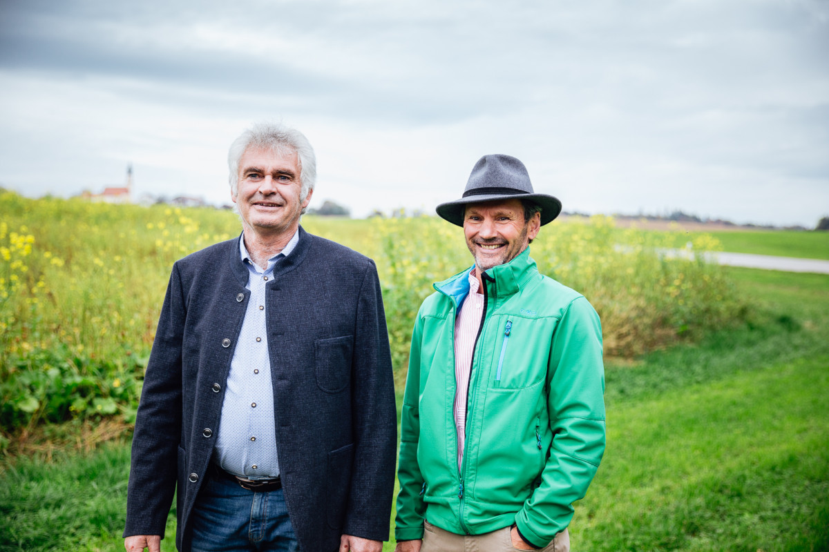 Johann Murner (Bürgermeister Gemeinde Höslwang) und Rupert Hilger (Umsetzungsbegleiter)