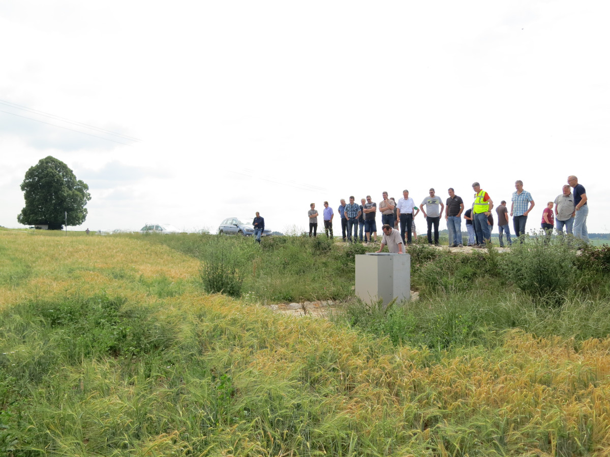 Wasserrückhalt mit Grundablauf in Hagenohe