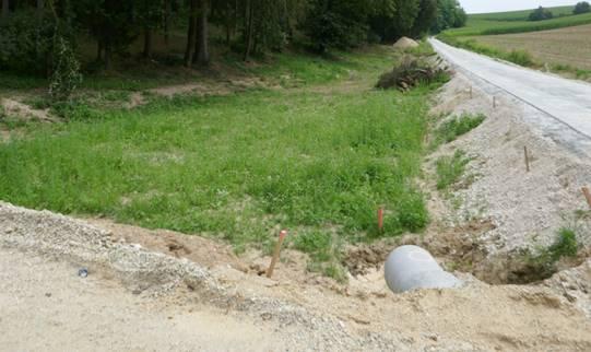 Absetz-  und Rückhaltebecken im Einzugsgebiet Jauchshofen