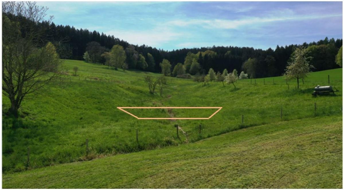 Die Topographie gibt die Lösung vor: Rückhalt in der Senke