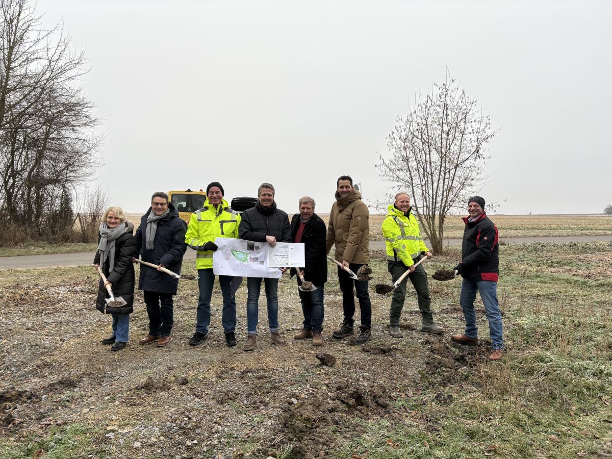 Baubeginn Wasserrückhaltung Oellingen