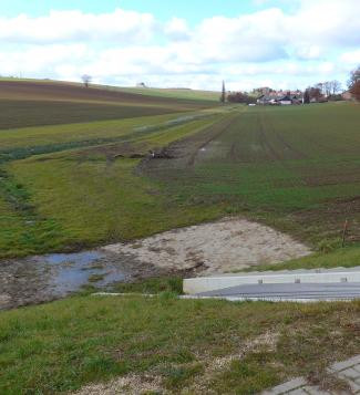 Rückhalt im Acker - realisiert bei Rodau in Lappersdorf