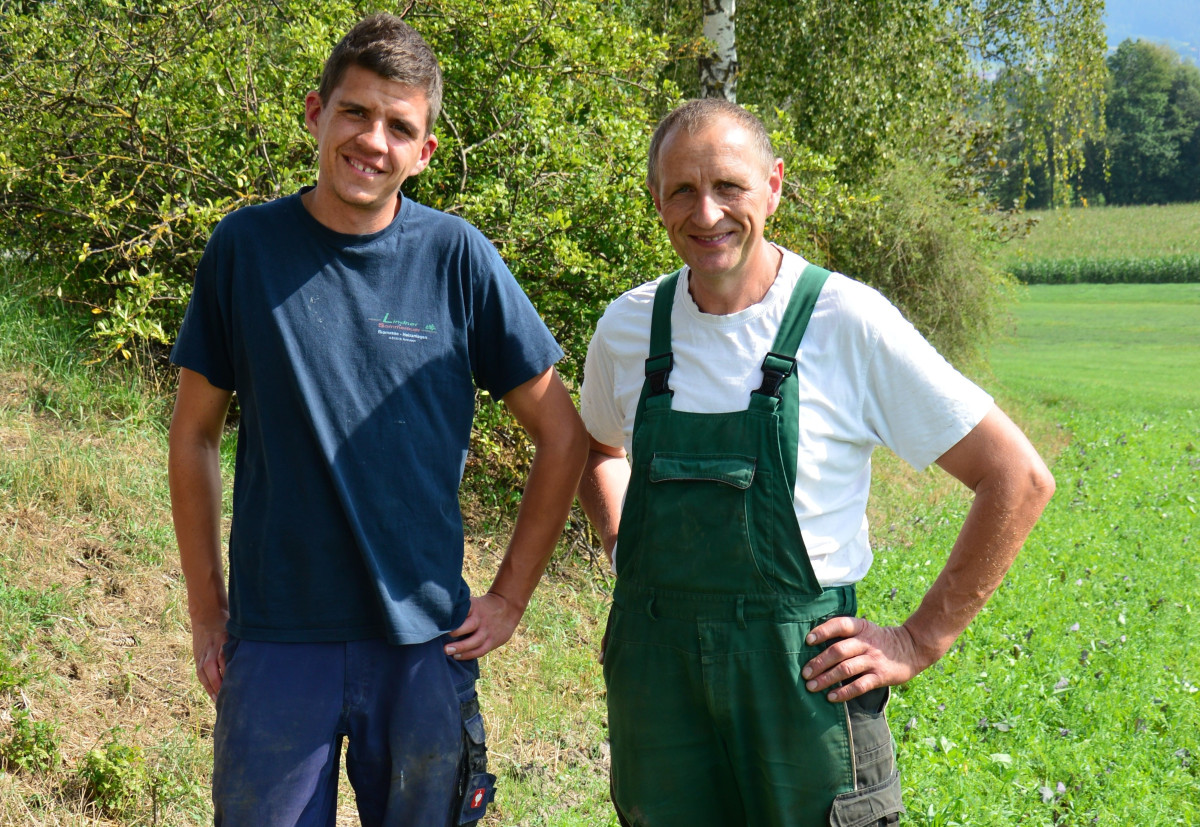 Jens und Robert Pöhlmann vom Kreuthof in Deps bei Bindlach